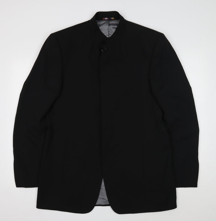 River Island Womens Black Polyester Jacket Suit Jacket Size 42