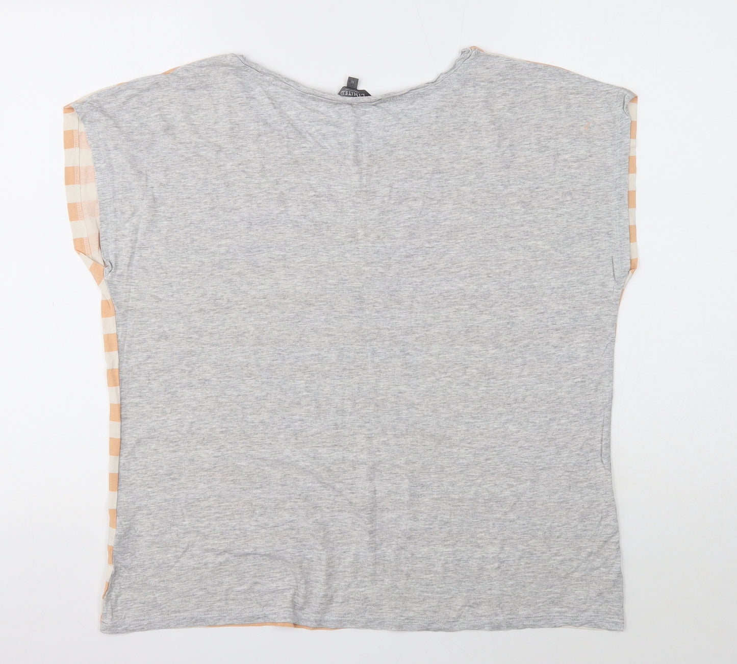 Limited Womens Multicoloured Striped Viscose Basic T-Shirt Size 16 Round Neck - Je T'aime
