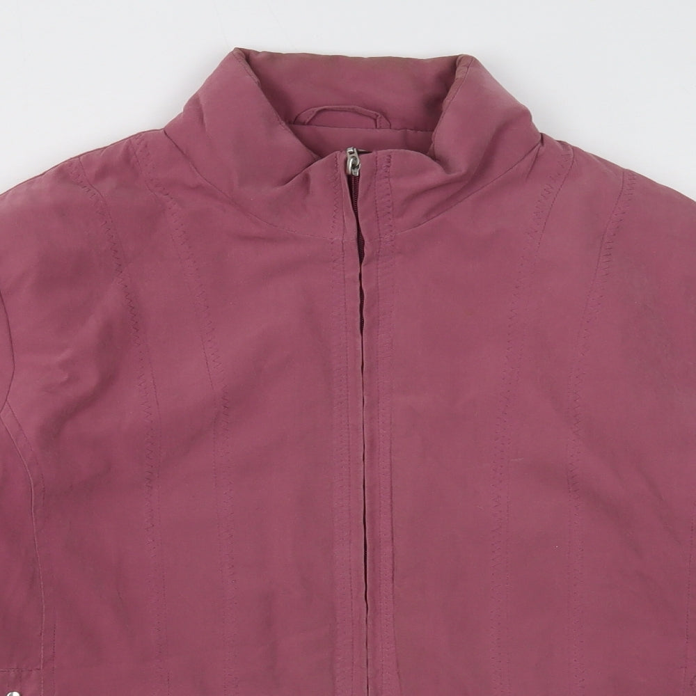 EWM Womens Purple Jacket Size 12 Zip