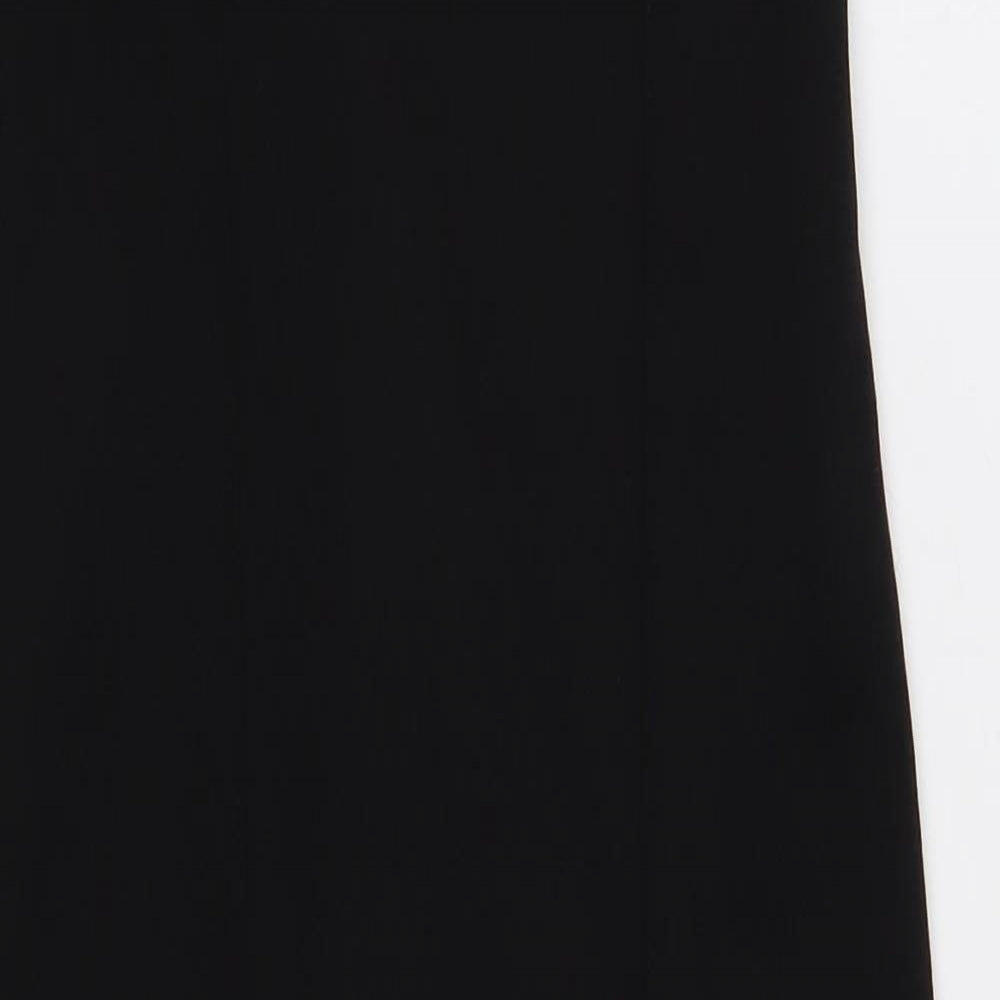 Zara Womens Black Polyester A-Line Size 8 V-Neck Pullover