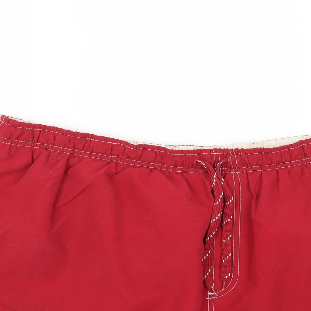 George Mens Red Cotton Sweat Shorts Size 2XL Regular Drawstring
