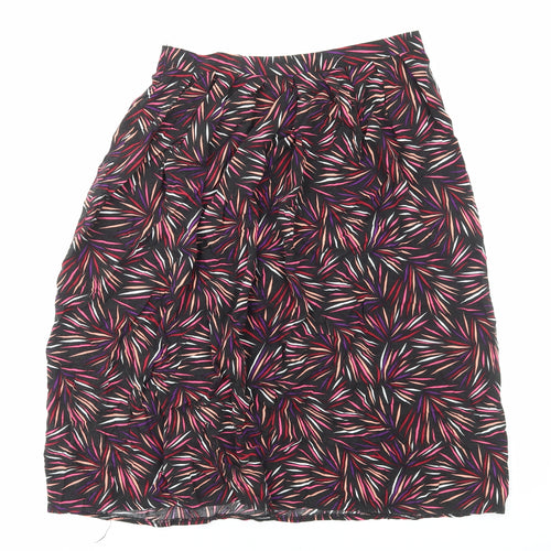 Sarah Hamilton Womens Multicoloured Geometric Viscose Flare Skirt Size 12