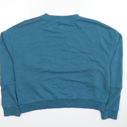 Oner Active Womens Blue Cotton Pullover Sweatshirt Size M Pullover