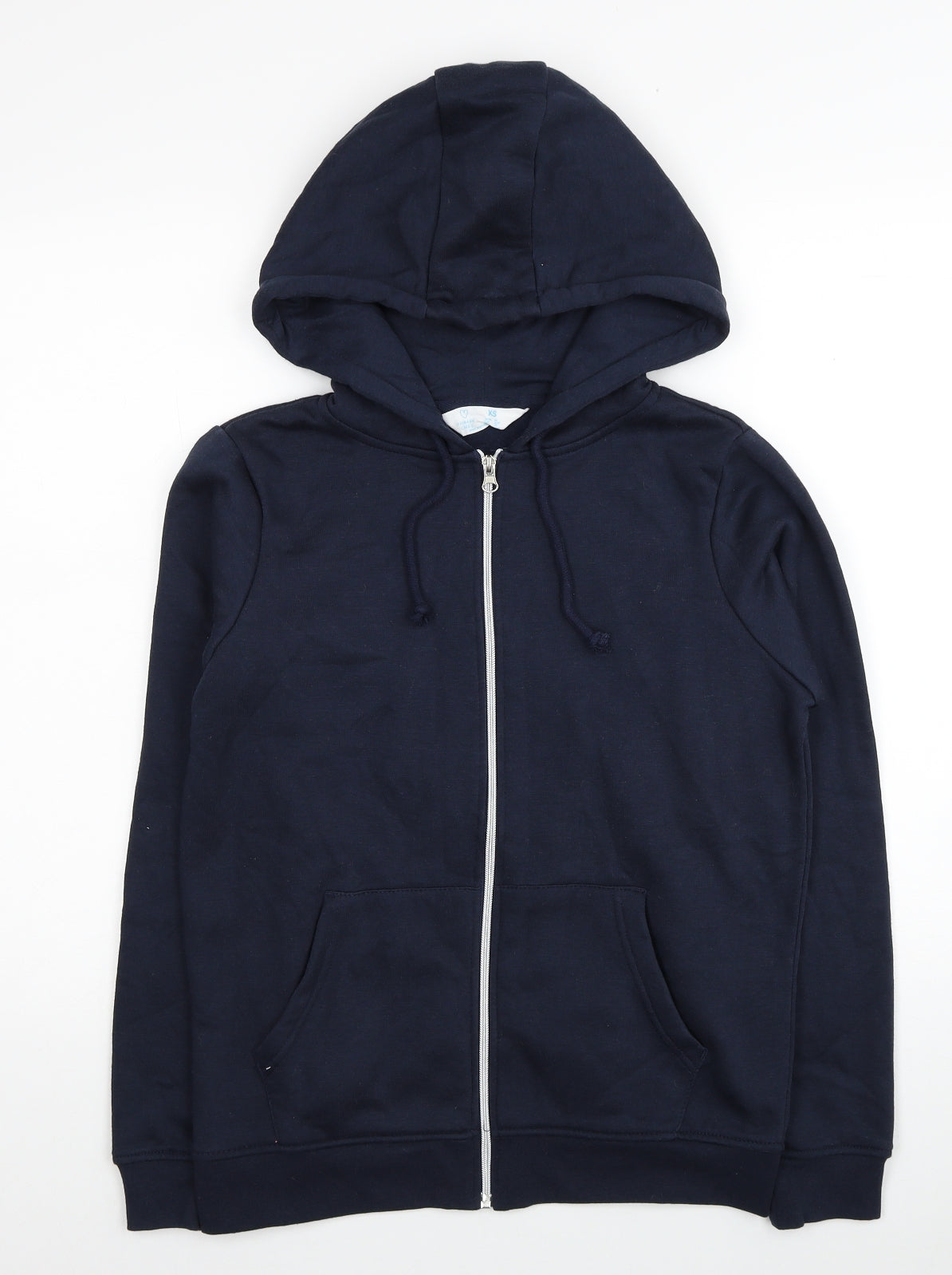 Primark Womens Blue Polyester Full Zip Hoodie Size 6 Zip