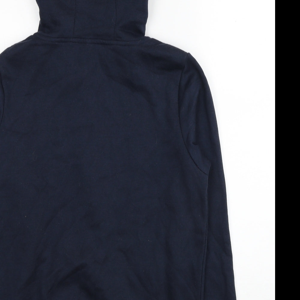Primark Womens Blue Polyester Full Zip Hoodie Size 6 Zip