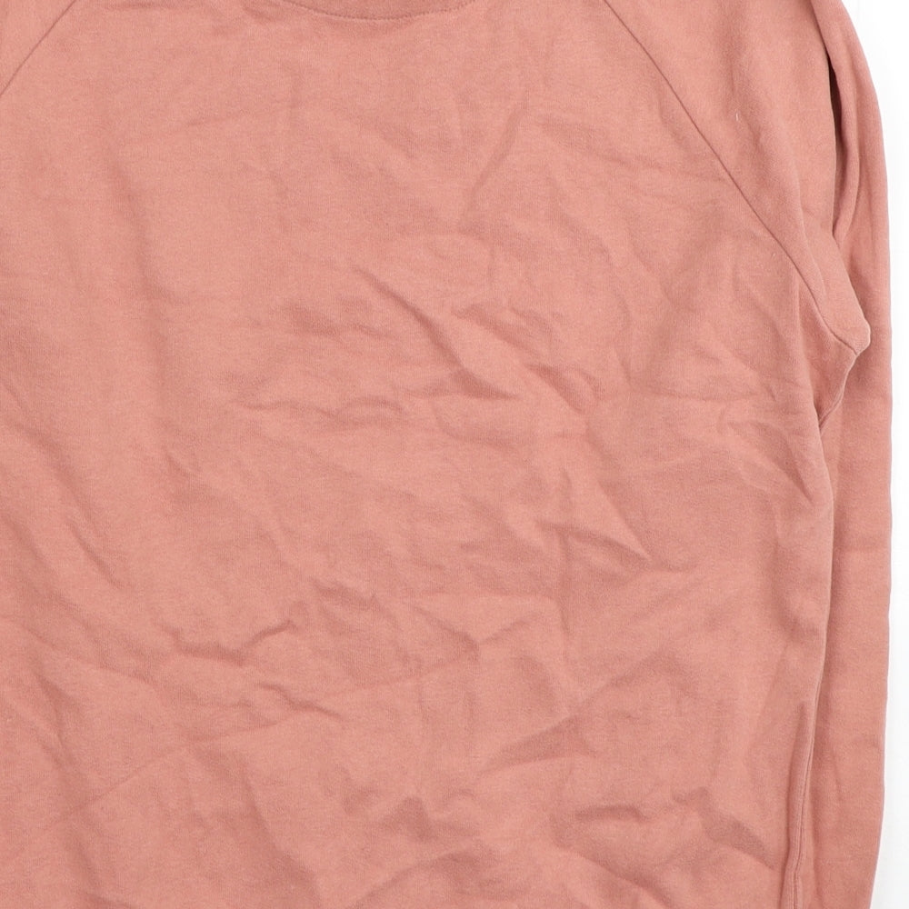 Topman Mens Pink Cotton Pullover Sweatshirt Size S