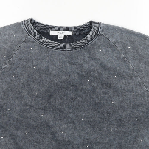 NEXT Womens Grey Cotton Pullover Sweatshirt Size M Pullover