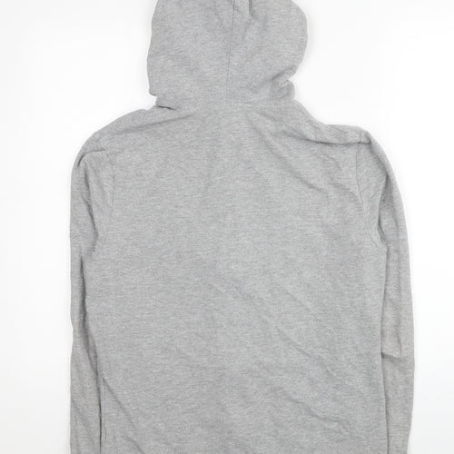ASOS Mens Grey Cotton Full Zip Hoodie Size S