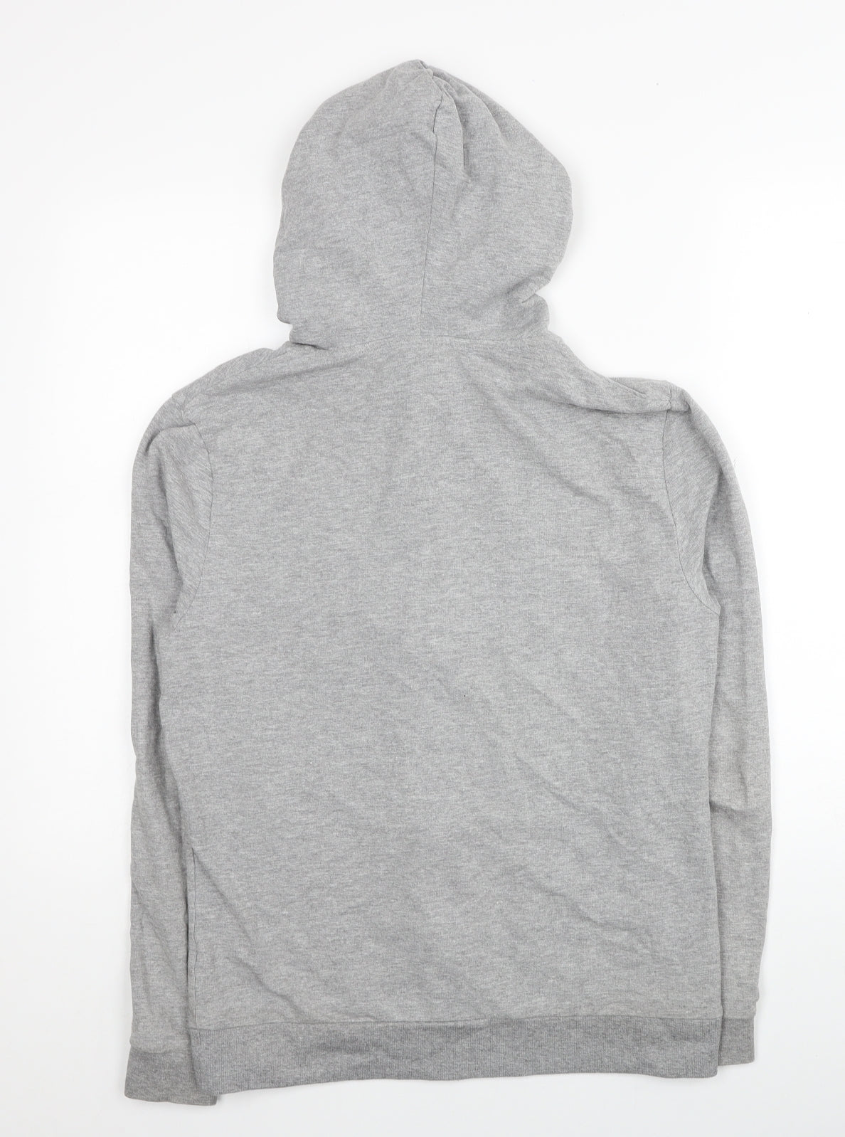 ASOS Mens Grey Cotton Full Zip Hoodie Size S