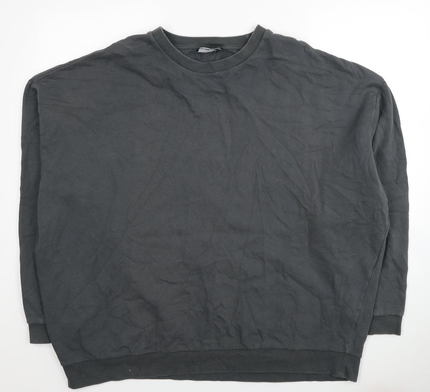 ASOS Mens Grey Cotton Pullover Sweatshirt Size 3XL