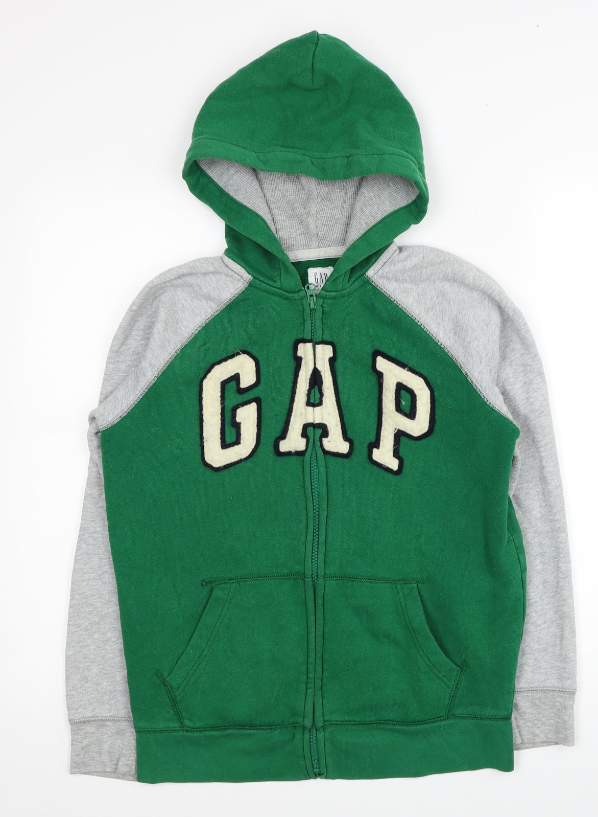 Gap Boys Multicoloured Colourblock Cotton Full Zip Hoodie Size 13-14 Years Zip
