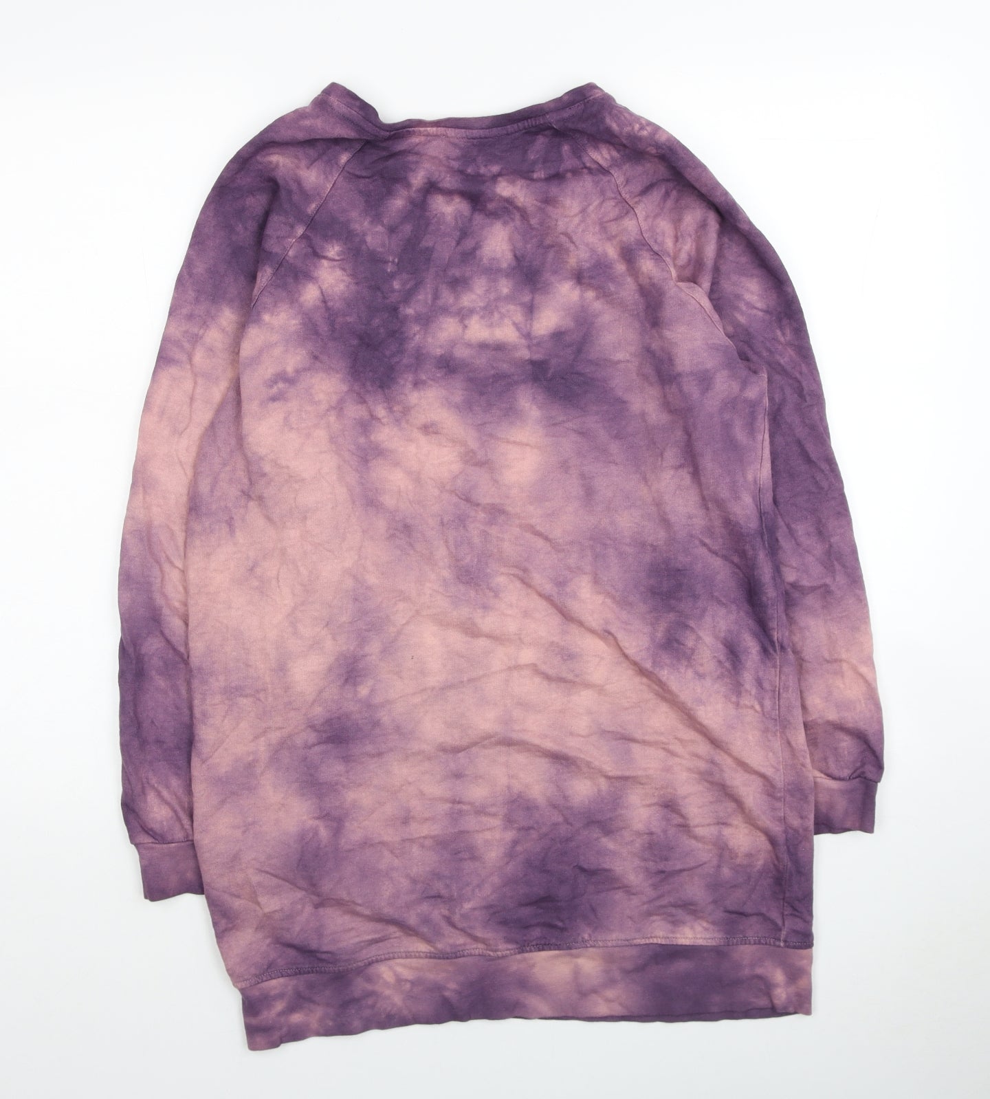 Wednesday's Girl Womens Multicoloured Geometric Cotton Pullover Sweatshirt Size S Pullover - Cherry Tie Dye