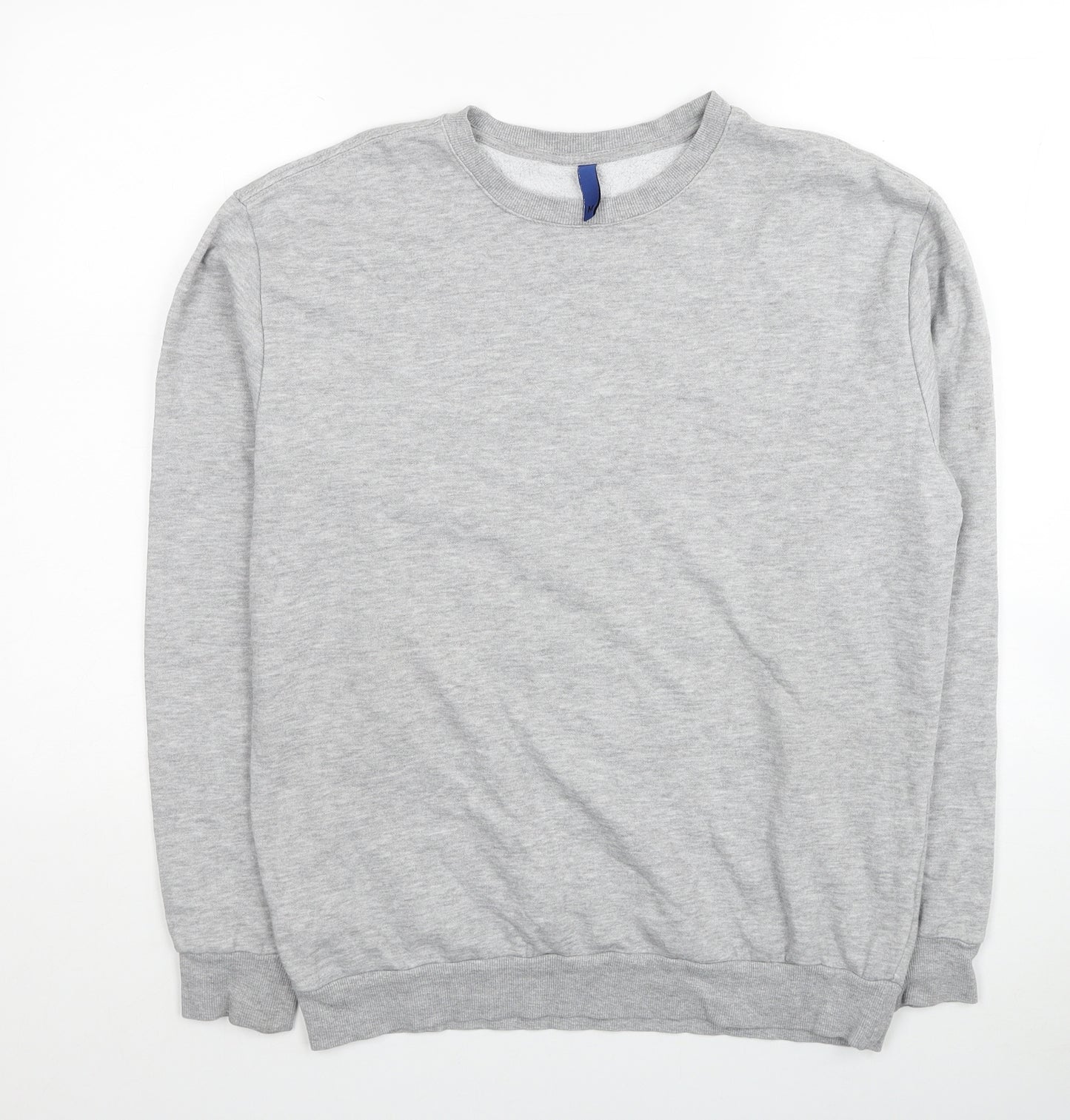 H&M Mens Grey Cotton Pullover Sweatshirt Size M