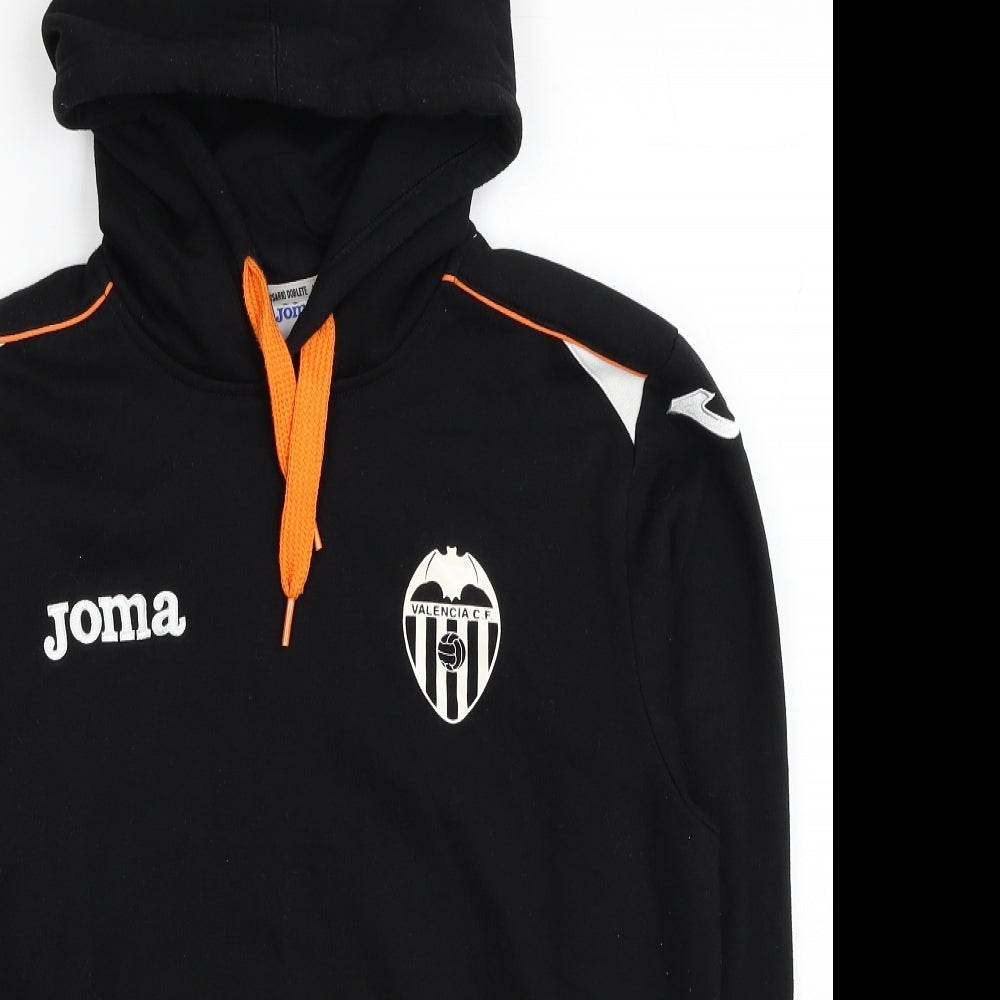Joma Mens Black Polyester Pullover Hoodie Size M - Valencia C.F