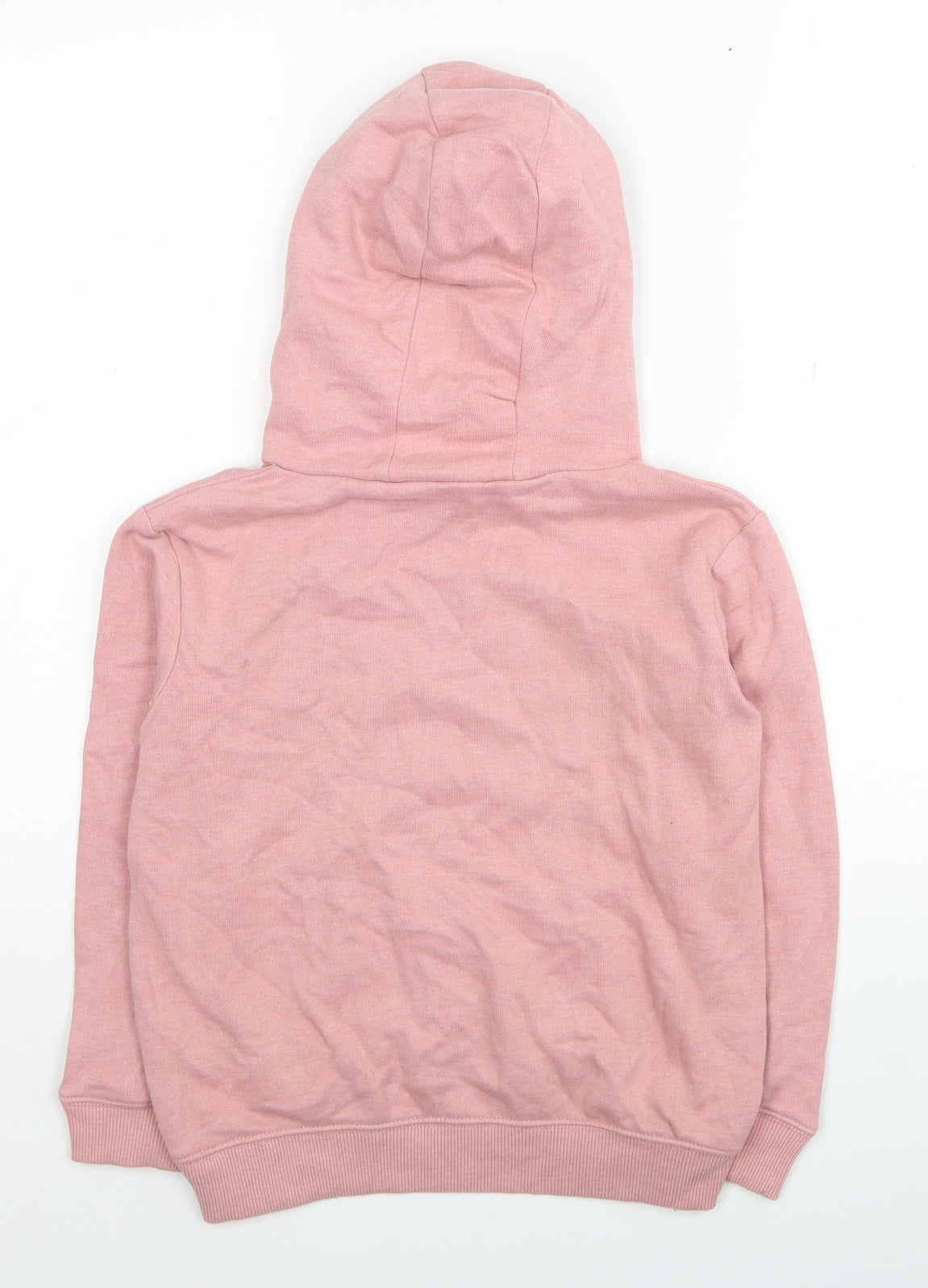 NEXT Girls Pink Cotton Pullover Hoodie Size 8 Years Pullover