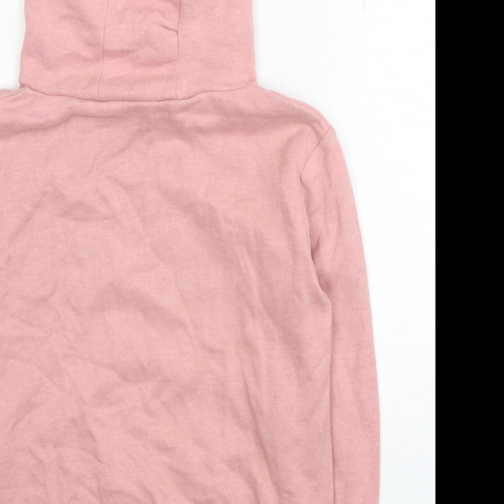 NEXT Girls Pink Cotton Pullover Hoodie Size 8 Years Pullover