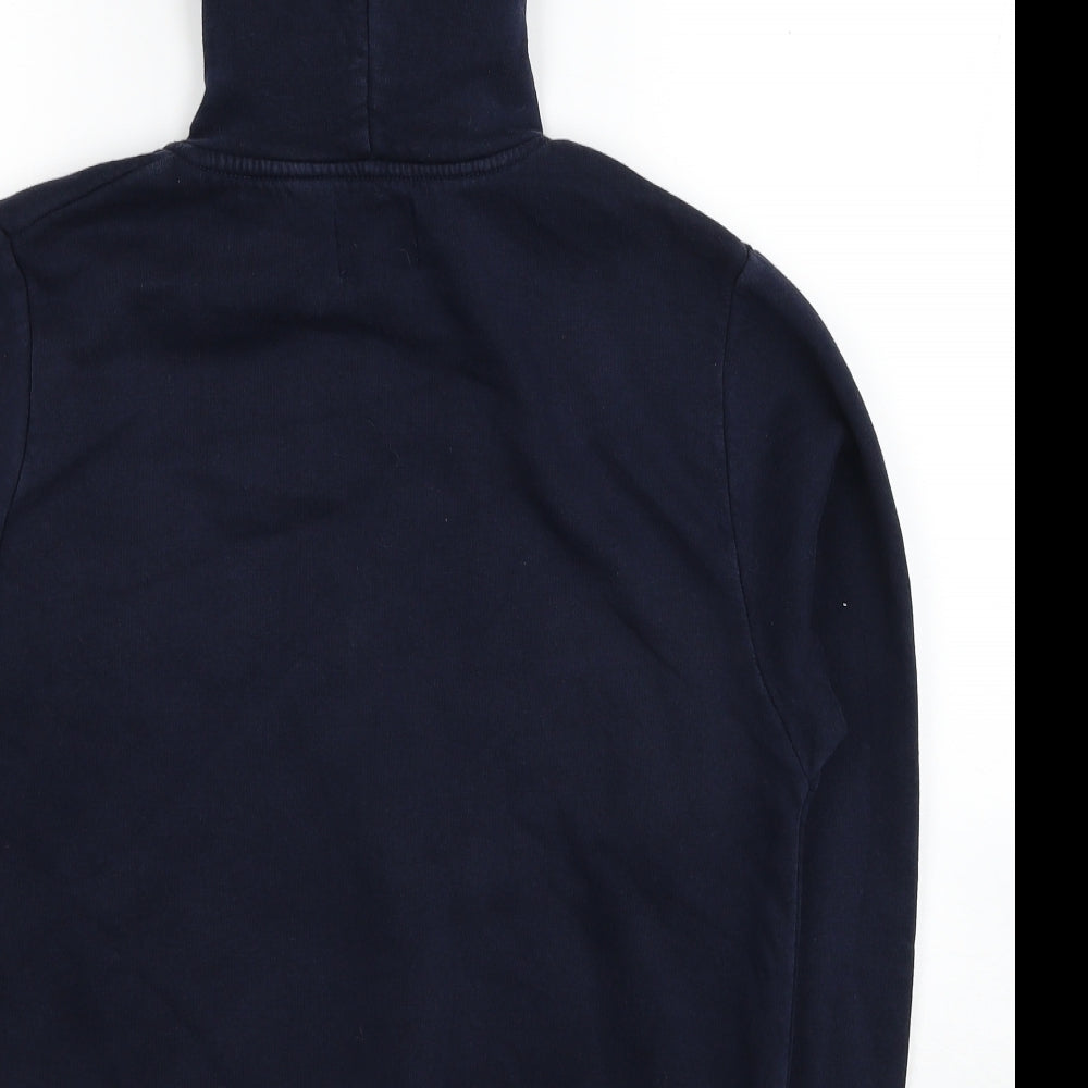 Jack Wills Mens Blue Cotton Full Zip Hoodie Size XS