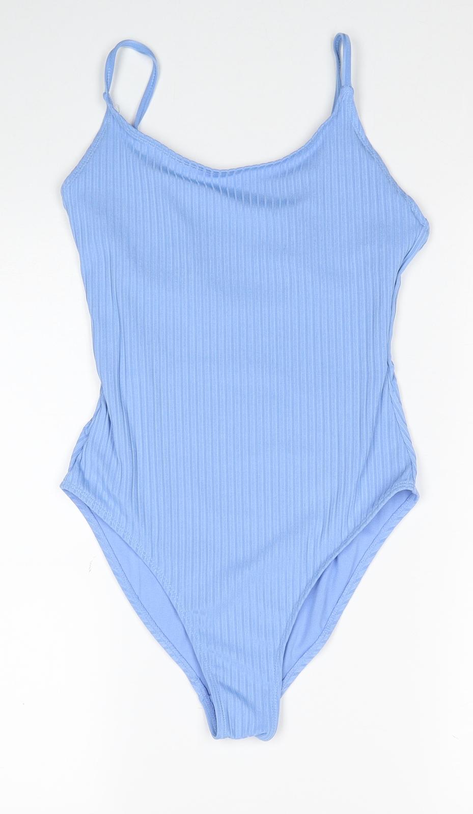 Primark Womens Blue Polyester Bodysuit One-Piece Size 10 Pullover
