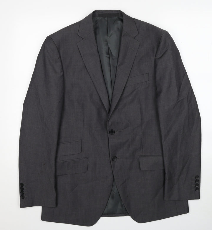 Marks and Spencer Mens Grey Polyester Jacket Blazer Size M