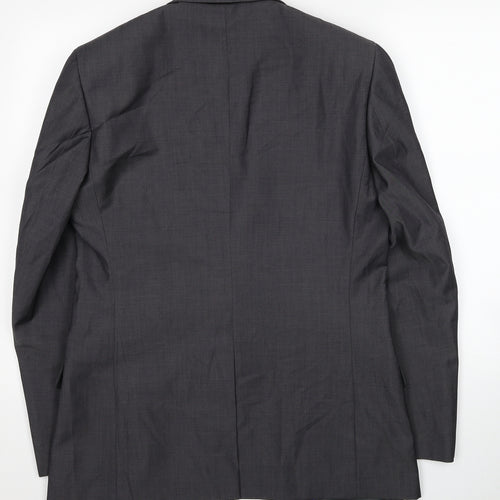 Marks and Spencer Mens Grey Polyester Jacket Blazer Size M