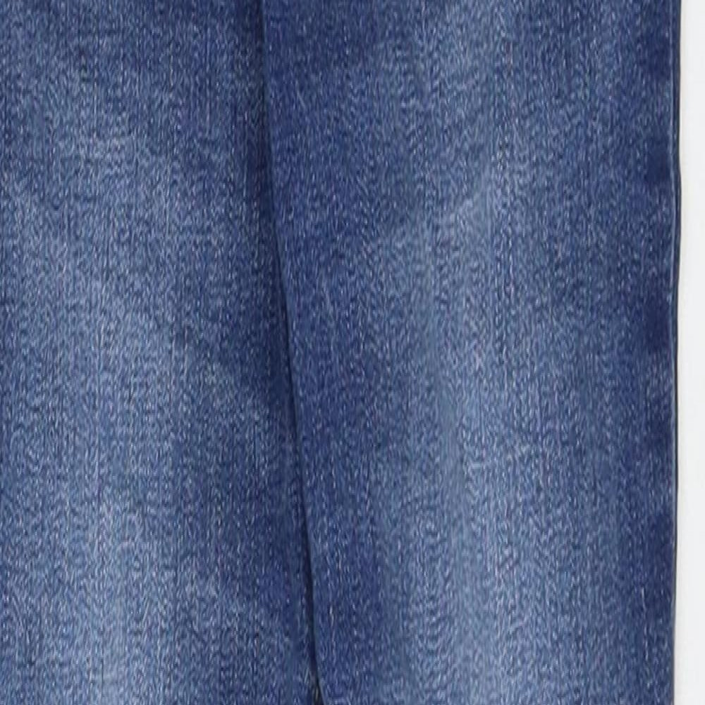 NEXT Girls Blue Cotton Skinny Jeans Size 7 Years Regular Pullover