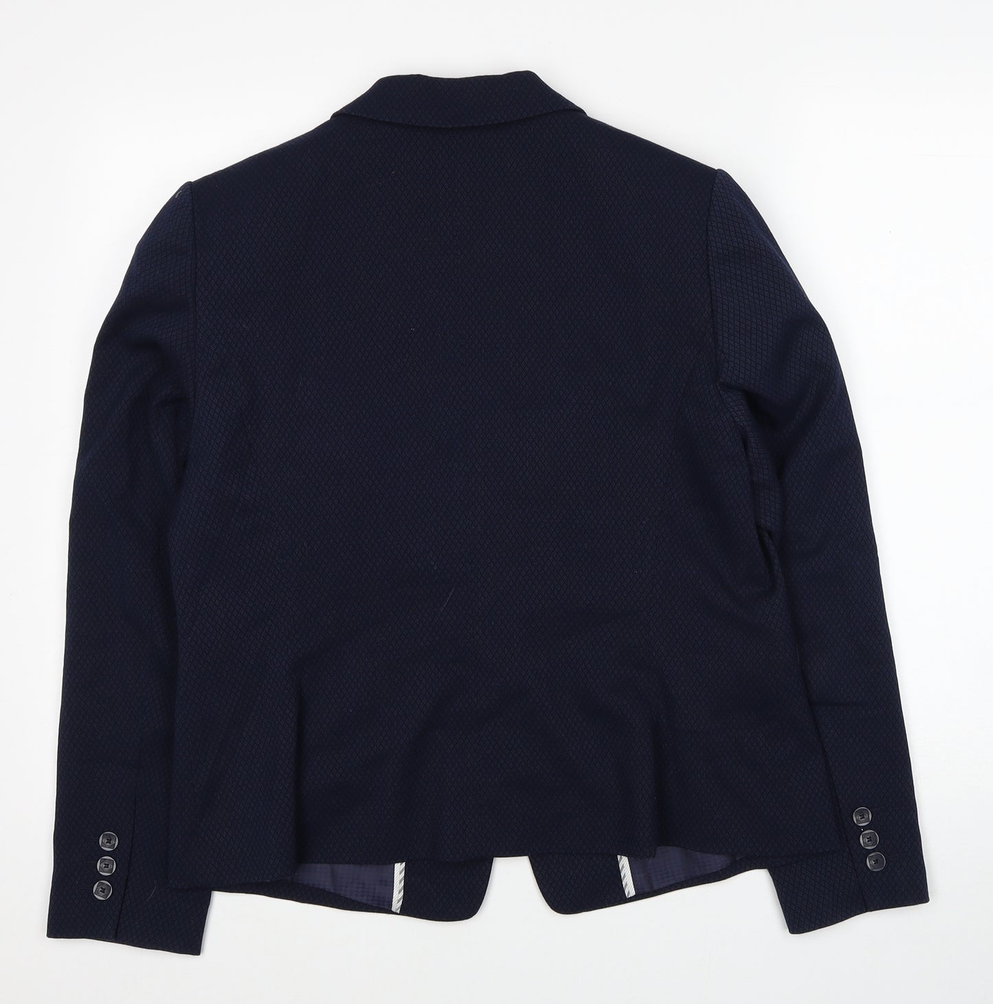 Marks and Spencer Womens Blue Jacket Blazer Size 16 Button