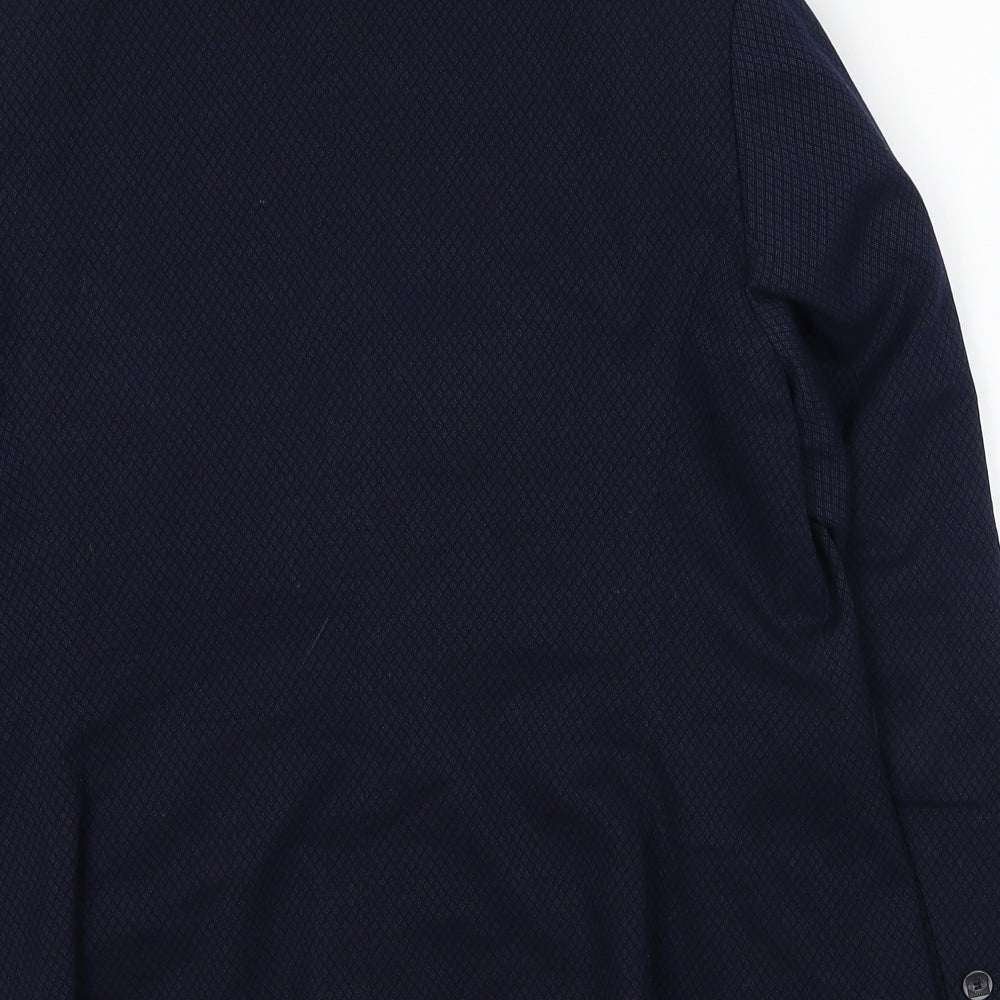 Marks and Spencer Womens Blue Jacket Blazer Size 16 Button