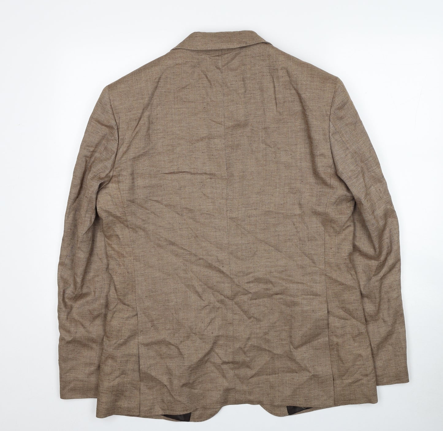 Marks and Spencer Mens Brown Polyacrylate Fibre Jacket Blazer Size XL