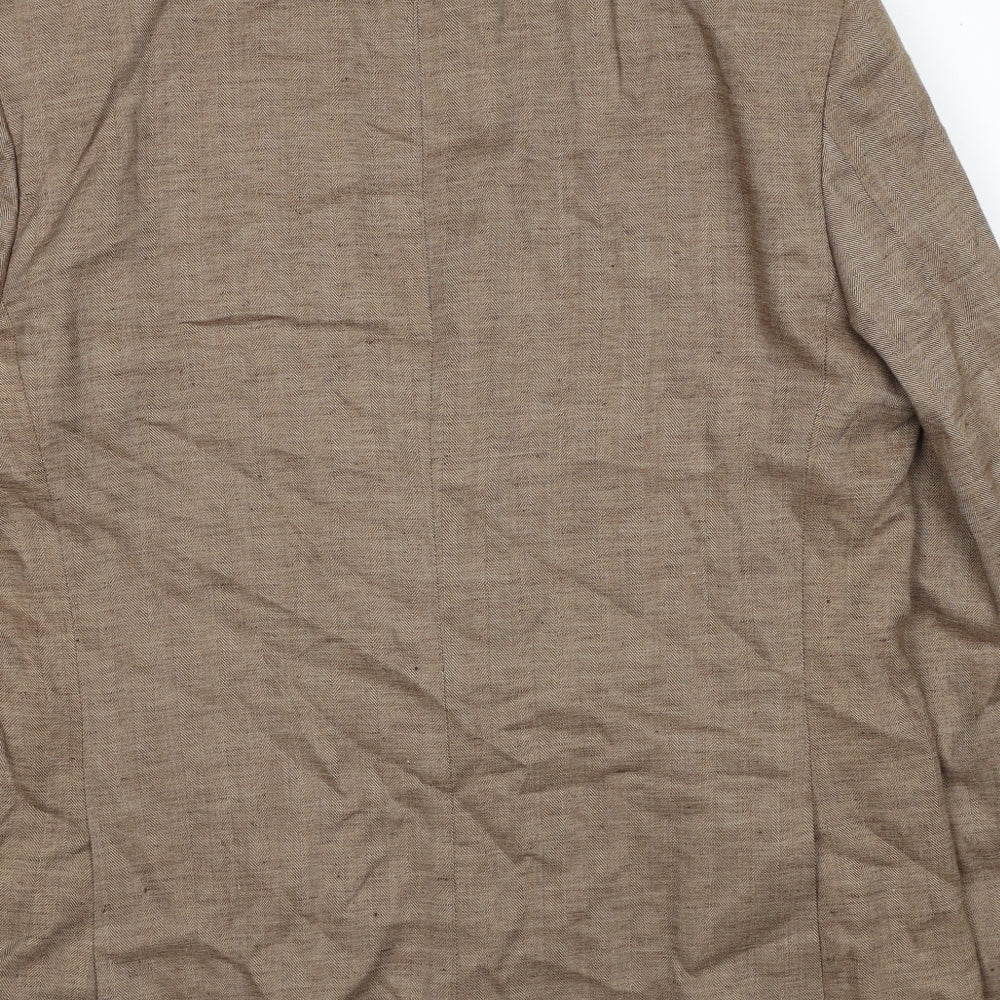 Marks and Spencer Mens Brown Polyacrylate Fibre Jacket Blazer Size XL