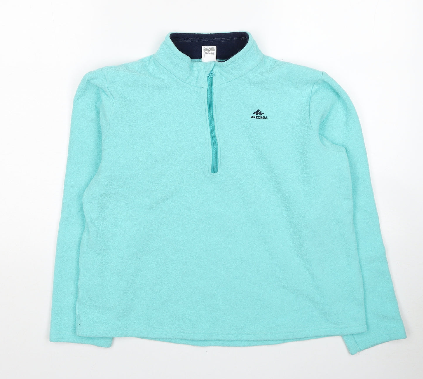 DECATHLON Girls Blue Polyester Pullover Sweatshirt One Size Pullover