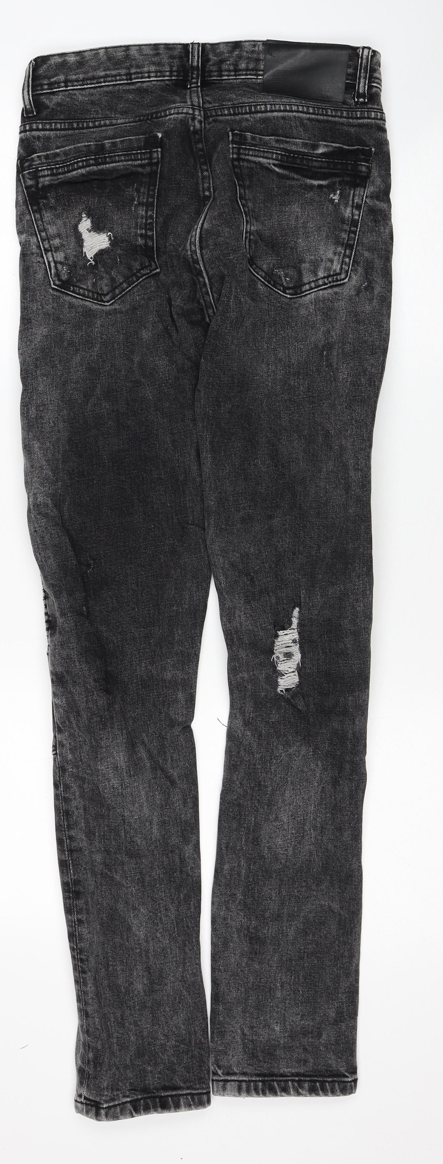 Denim & Co. Mens Black Cotton Skinny Jeans Size 28 in L32 in Slim Zip