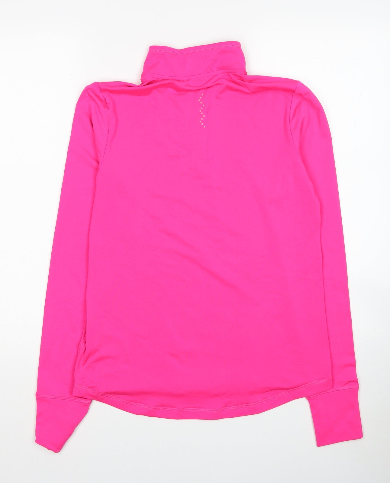 Crivit Womens Pink Polyester Basic Casual Size M High Neck Pullover