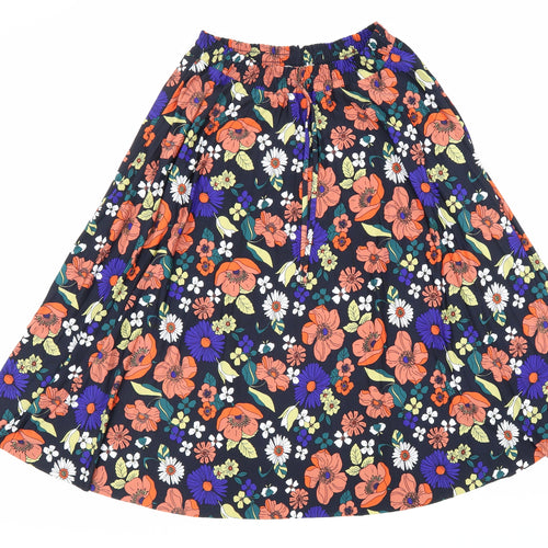 TU Womens Multicoloured Floral Polyester Flare Skirt Size 10
