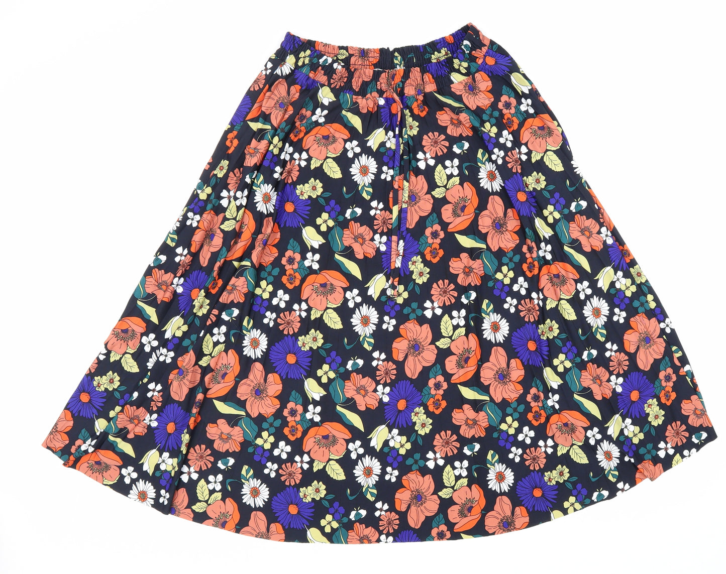 TU Womens Multicoloured Floral Polyester Flare Skirt Size 10