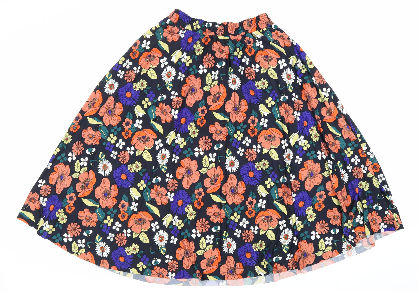 TU Womens Multicoloured Floral Polyester Flare Skirt Size 10