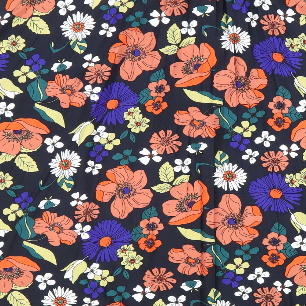 TU Womens Multicoloured Floral Polyester Flare Skirt Size 10