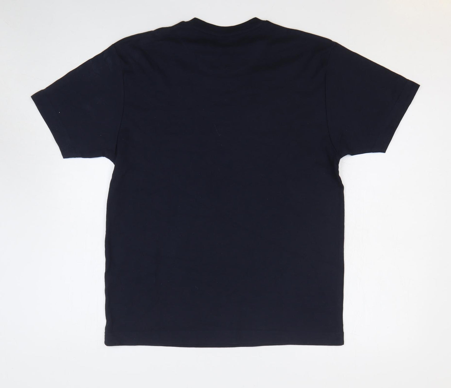 Cedar Wood State Mens Blue Cotton T-Shirt Size S V-Neck