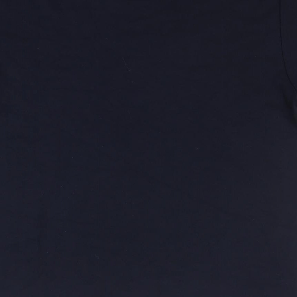 Cedar Wood State Mens Blue Cotton T-Shirt Size S V-Neck
