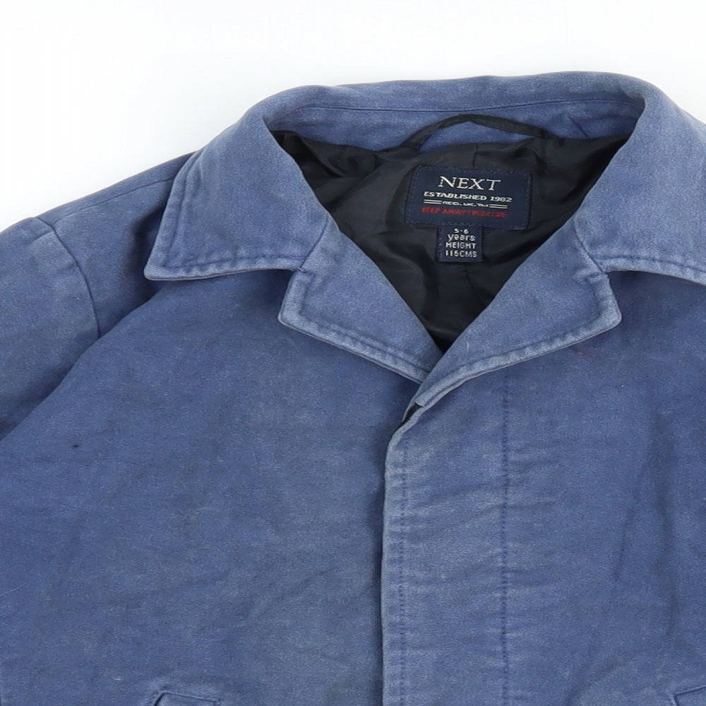 NEXT Boys Blue Jacket Size 5-6 Years Button