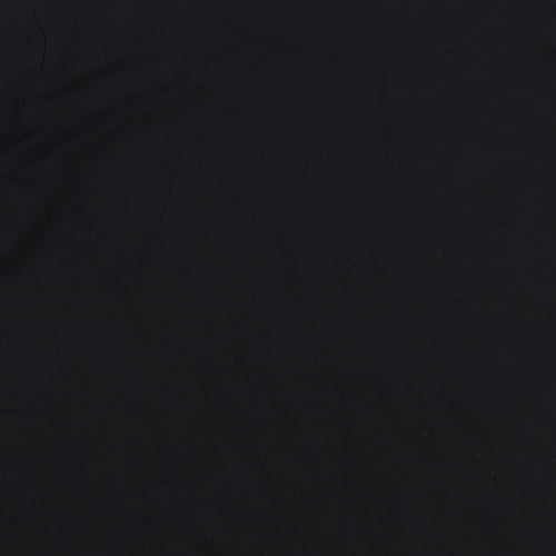 BM Womens Black 100% Cotton Basic T-Shirt Size M Scoop Neck