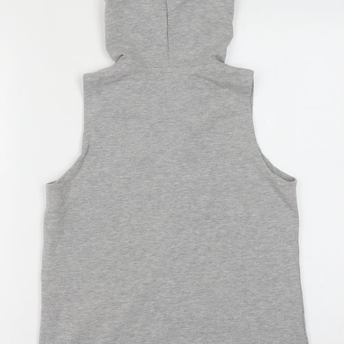 Debenhams Womens Grey Cotton Full Zip Sweatshirt Size 8 Zip