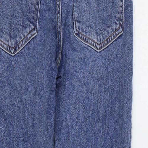 ASOS Womens Blue Cotton Straight Jeans Size 26 in L28 in Regular Zip