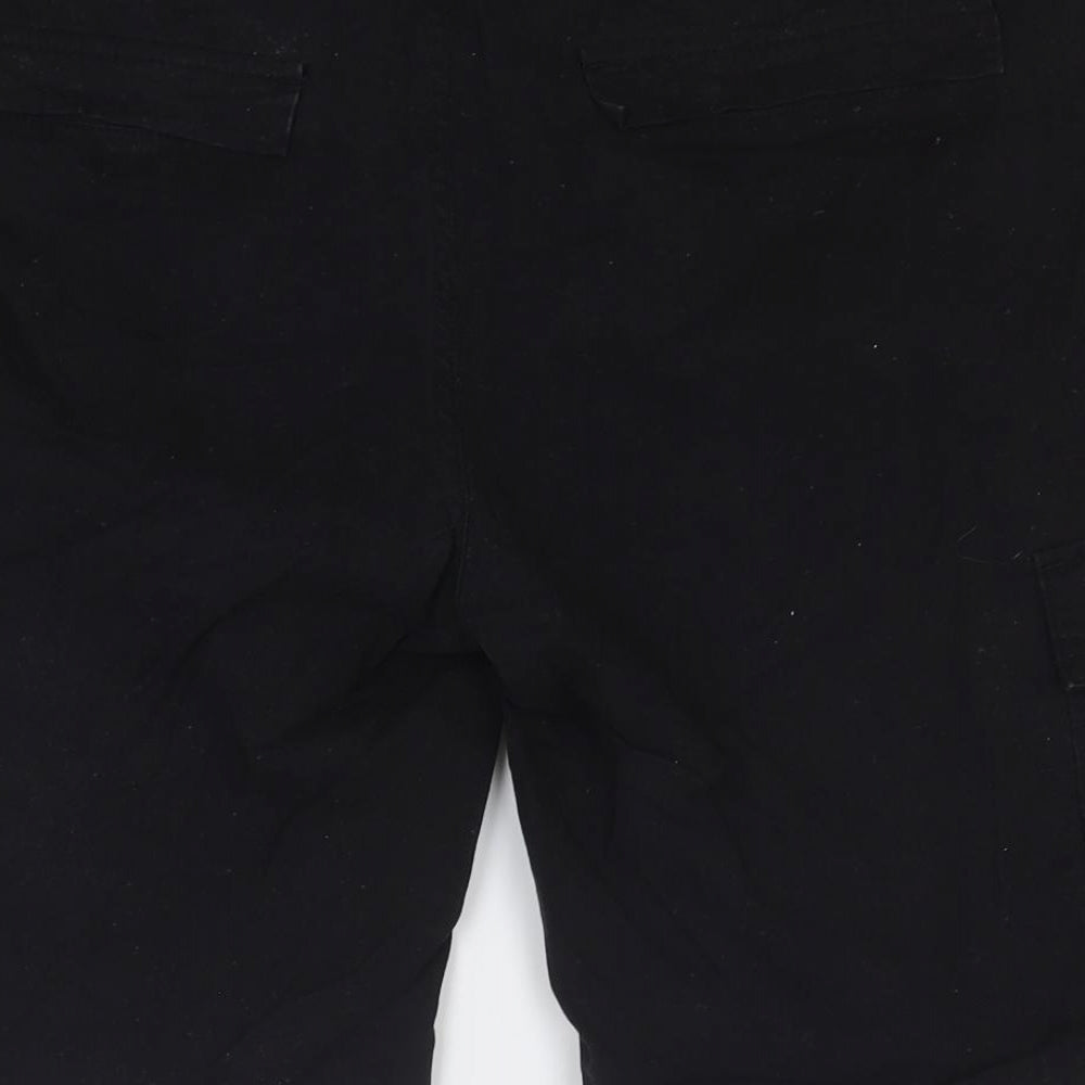 Denim & Co. Mens Black Cotton Bermuda Shorts Size 34 in Regular Zip
