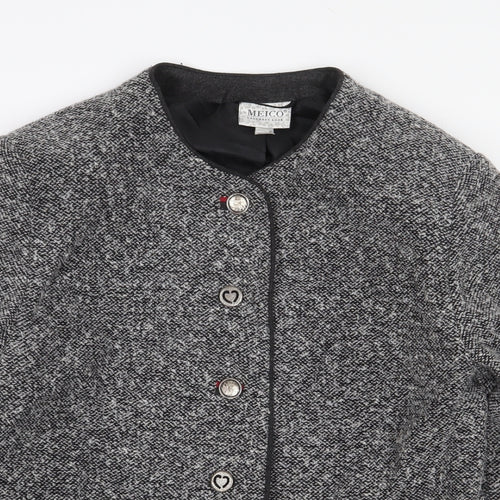 MEICO Landhaus Look Womens Grey Jacket Size 14 Button