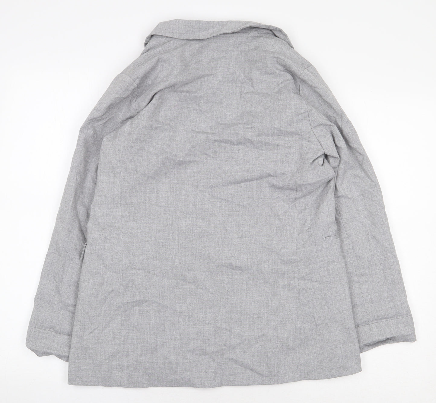 New Look Womens Grey Jacket Size 6 Button