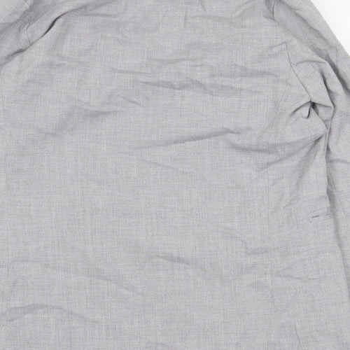 New Look Womens Grey Jacket Size 6 Button