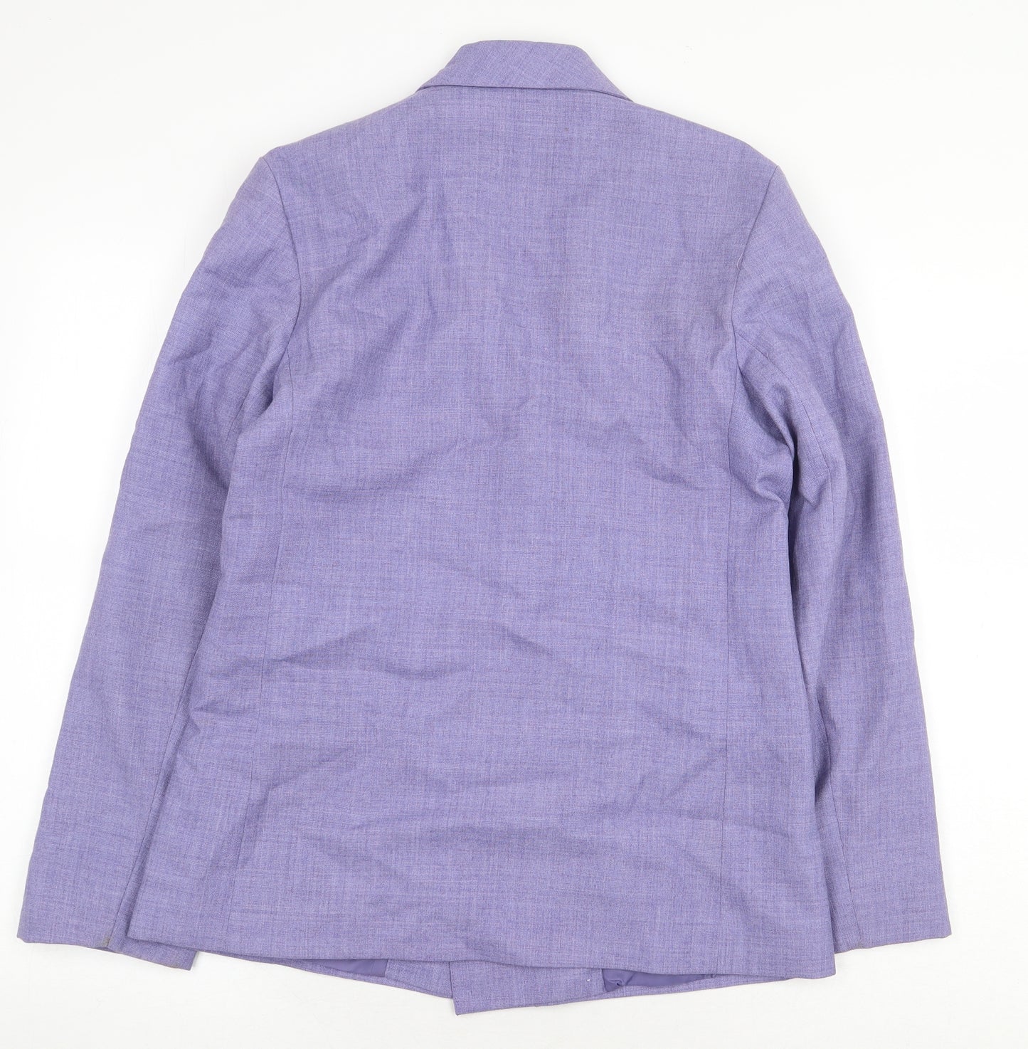 The Dunedin Tradition Womens Purple Polyester Jacket Blazer Size 12