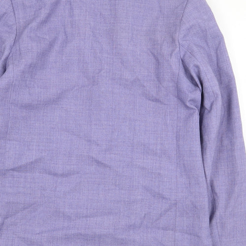 The Dunedin Tradition Womens Purple Polyester Jacket Blazer Size 12