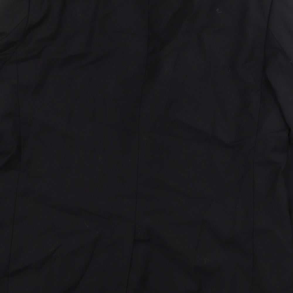 Benvenuto Mens Black Wool Jacket Blazer Size 52