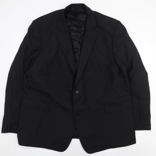 Hugo James Mens Black Polyester Jacket Blazer Size 54